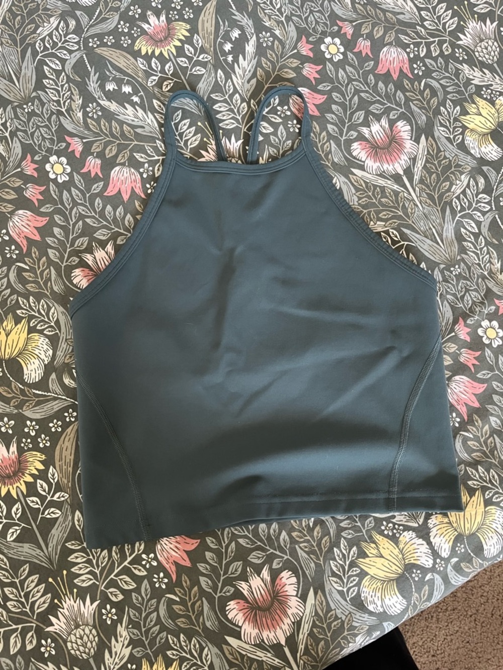 lululemon athletica High Neck Tank Top — Dark Green